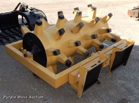 skid steer sheep foot roller|walk behind sheepsfoot roller.